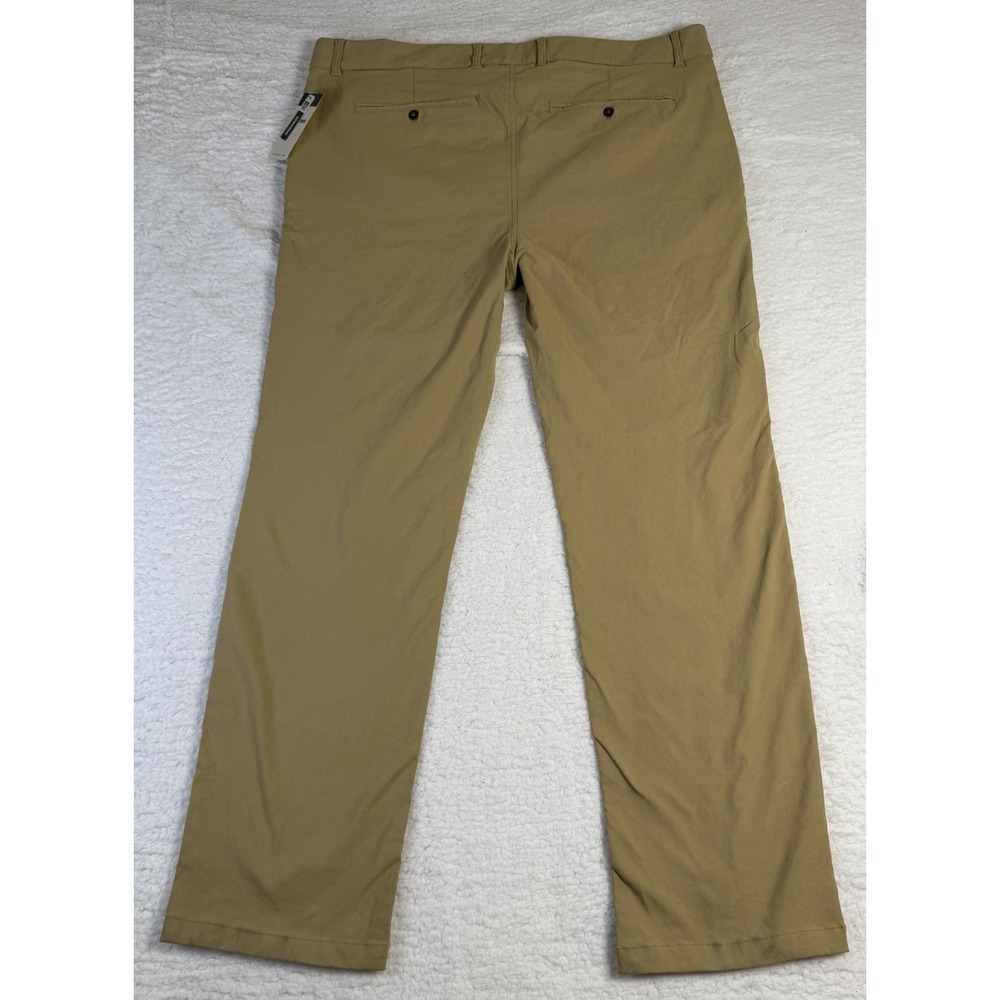 REEF Carrick Stretch Woven Pants Mens 34 Khaki Tan Nylon Performance NWT